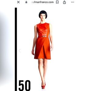 Kaufman Franco Chilli Leather Dress - excellent condition, size XS